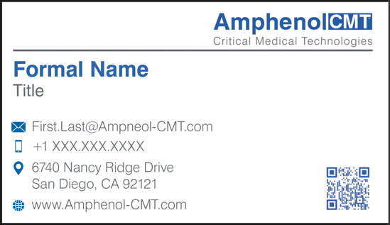 Picture of CMT Business Cards - San Diego, CA
