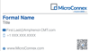 Picture of MICROCONNEX Business Cards - No Address