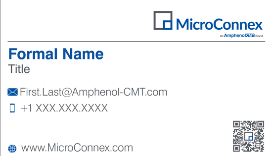 Picture of MICROCONNEX Business Cards - No Address